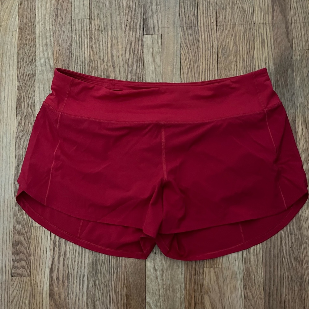 Lululemon Speed Up Shorts, size 12, 4” inseam, EUC, 2 pair